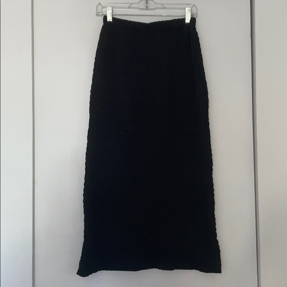 Issey Miyake Textured Pleated Skirt